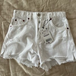 Zara high waisted jean shorts